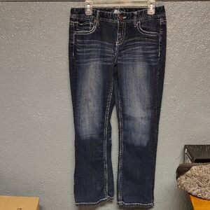 Maurices Dark Blue Straight Leg Jeans